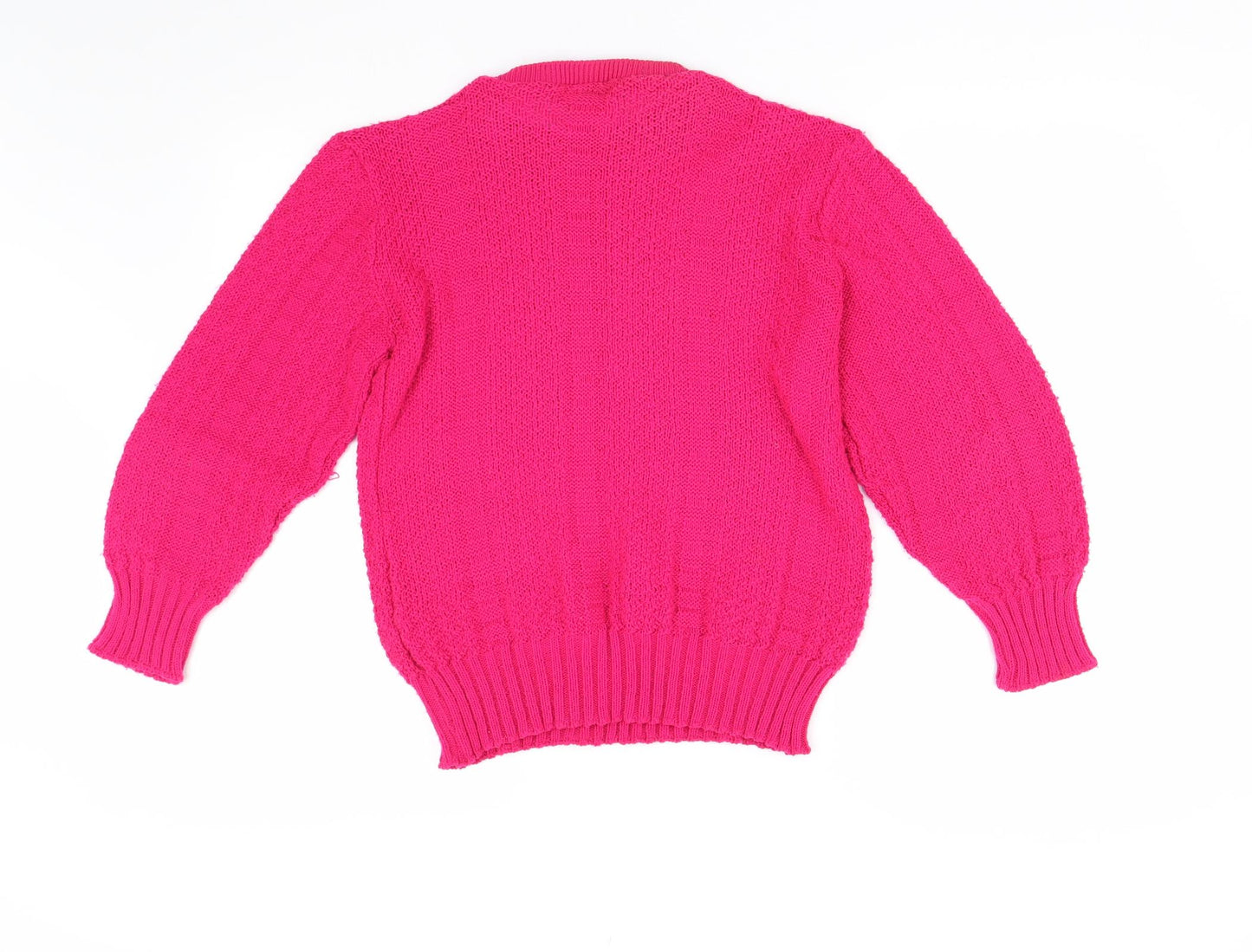 Preworn Womens Pink  Knit Pullover Jumper Size 12