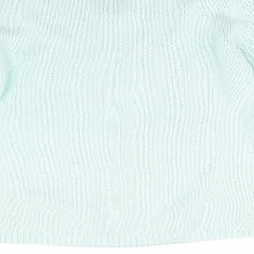 Isle Womens Green  Knit Pullover Jumper Size M