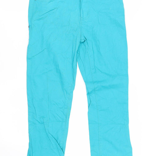 Sunbird Womens Green  Denim Straight Jeans Size 31 L30 in