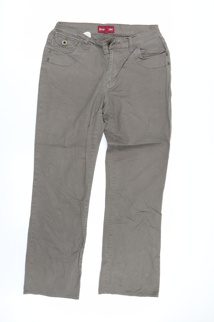 Biaggini Womens Brown  Denim Straight Jeans Size 12 L28 in
