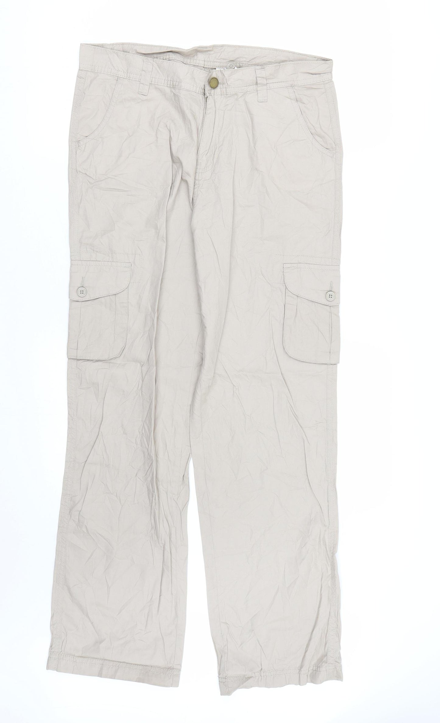 Preworn Womens Beige   Cargo Trousers Size M L30 in