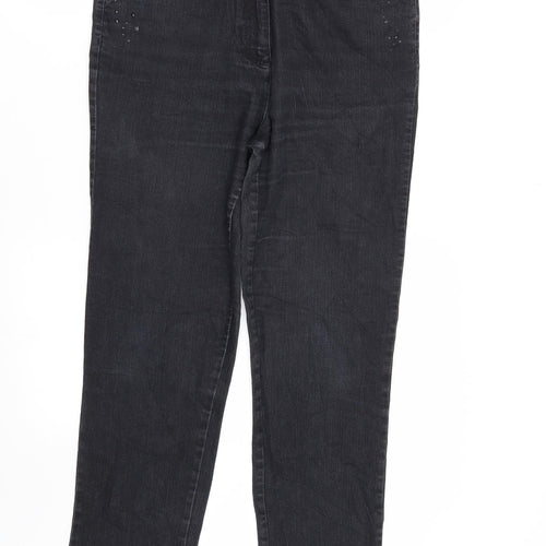 Bexleys Womens Black  Denim Straight Jeans Size 10 L31 in