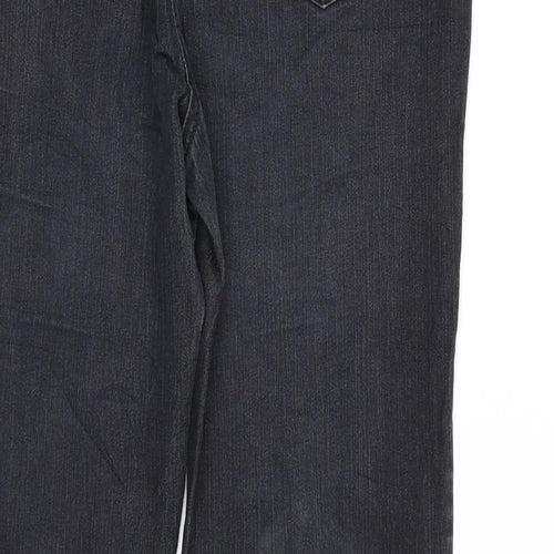 Bexleys Womens Black  Denim Straight Jeans Size 10 L31 in