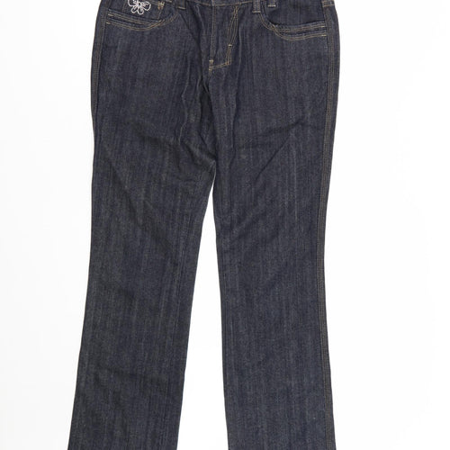 Kirsty Womens Blue  Denim Straight Jeans Size 10 L30 in
