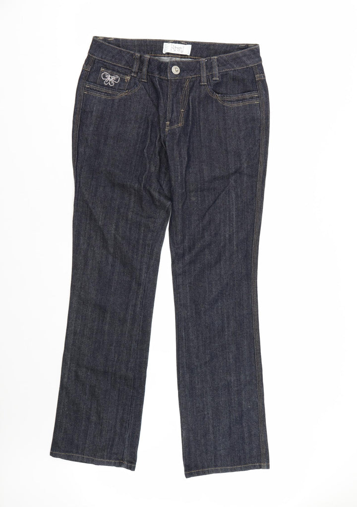 Kirsty Womens Blue  Denim Straight Jeans Size 10 L30 in