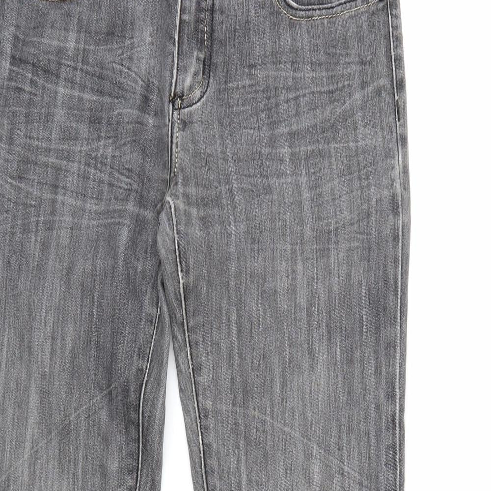 Vavell Womens Grey  Denim Skinny Jeans Size 8 L32 in