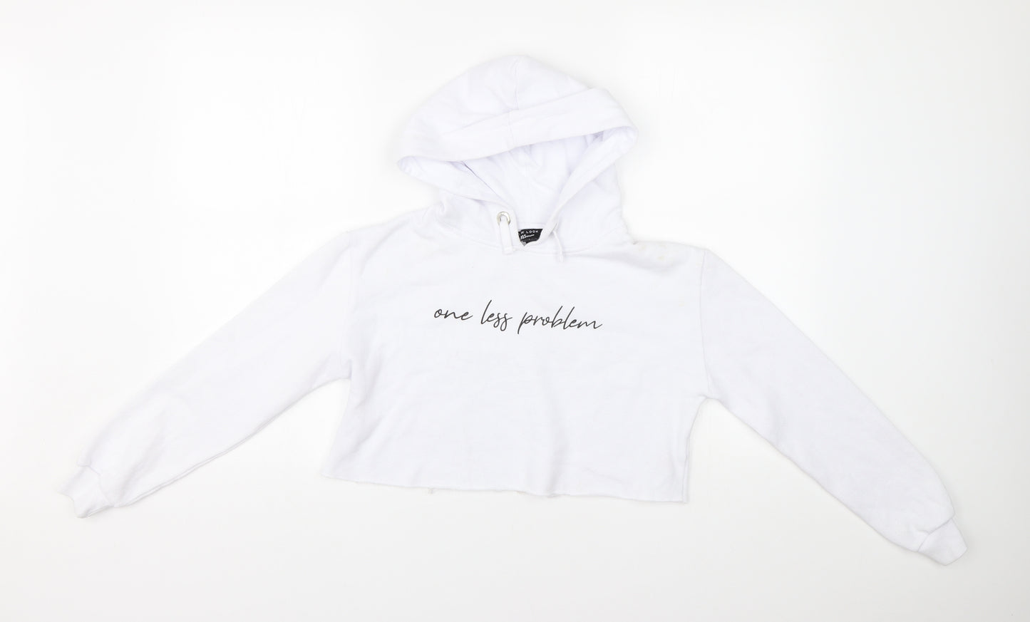 New Look 915 Girls White   Pullover Hoodie Size 10-11 Years