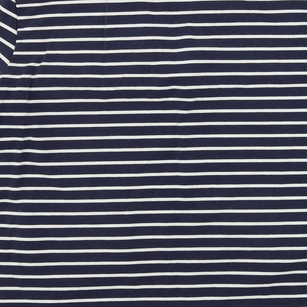 Jaeger Womens Blue Striped  Pullover Jumper Size M