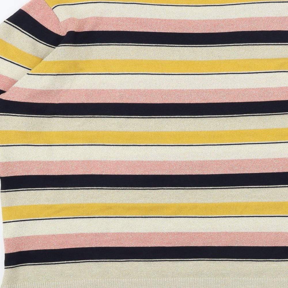 NEXT  Womens Beige Striped  Pullover Jumper Size 14