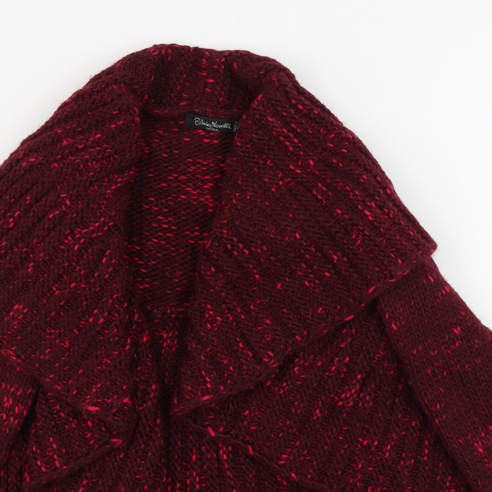 elina novelli  Womens Red   Cardigan Jumper Size 10
