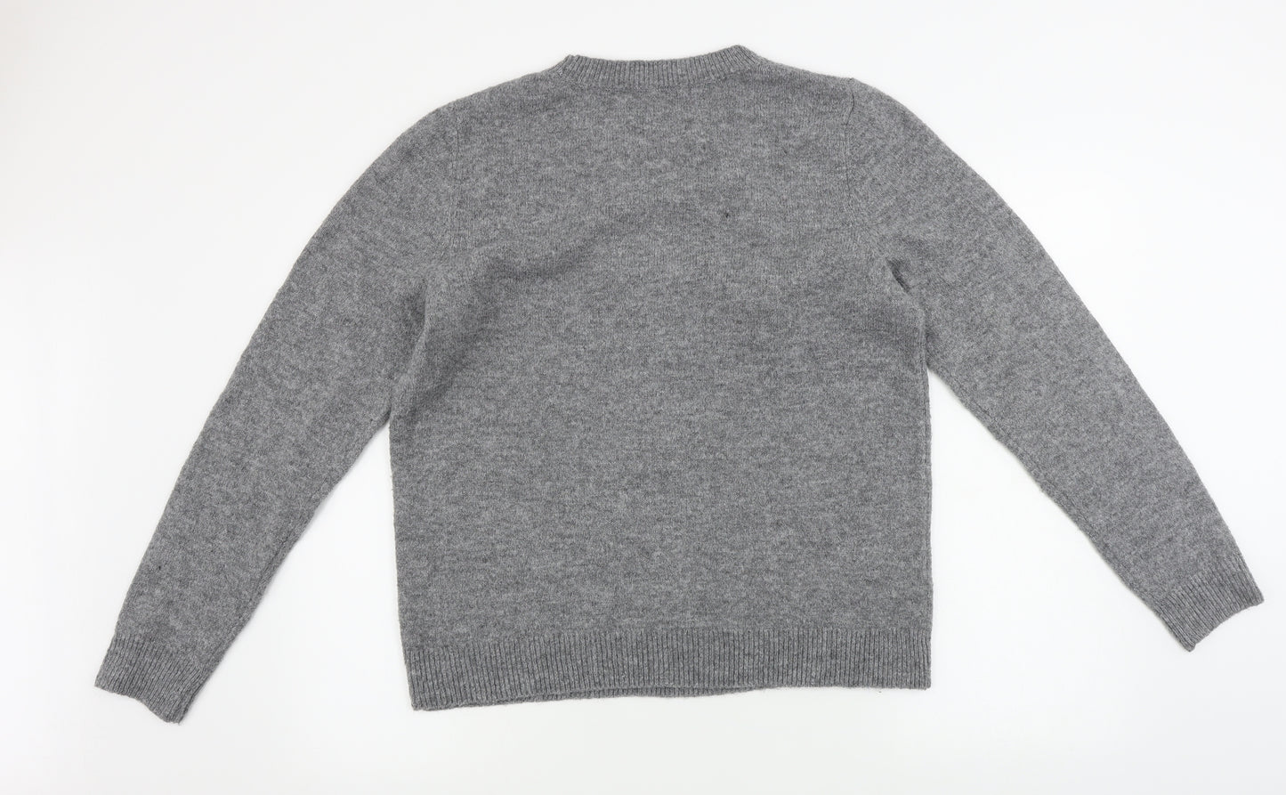 TU Womens Grey   Pullover Jumper Size 12  - Christmas Jumper