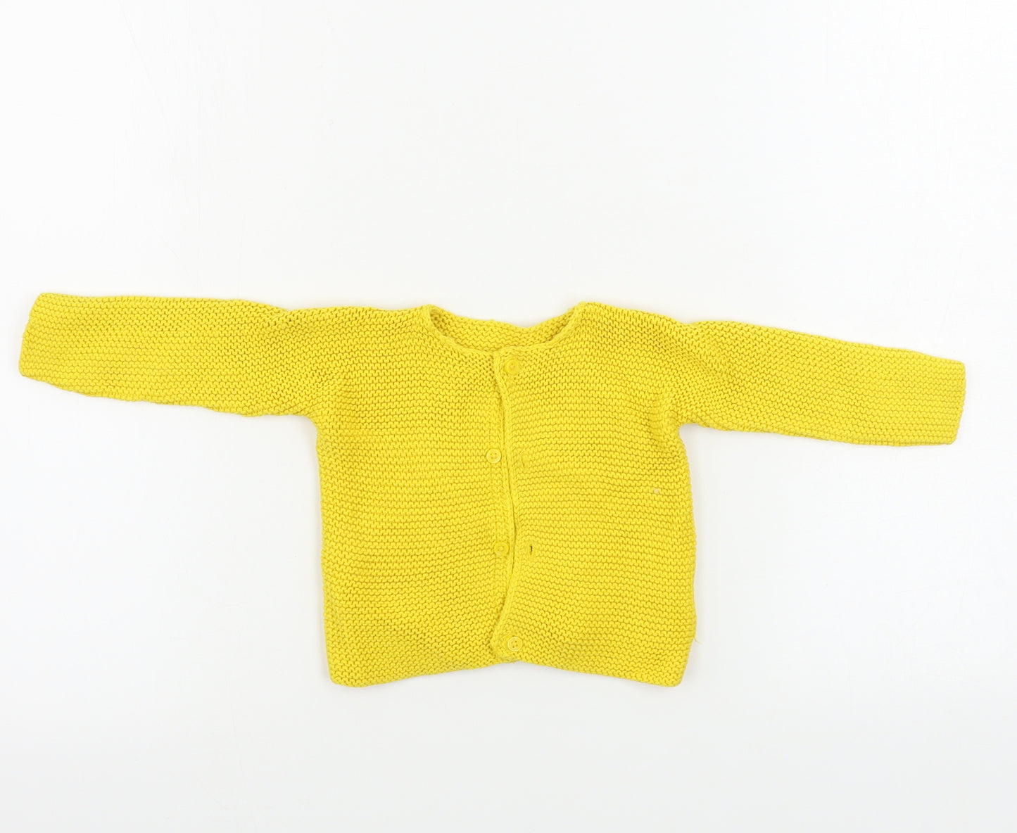 Marks and Spencer  Girls Yellow   Cardigan Jumper Size 3-6 Months