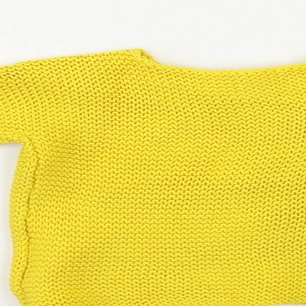 Marks and Spencer  Girls Yellow   Cardigan Jumper Size 3-6 Months