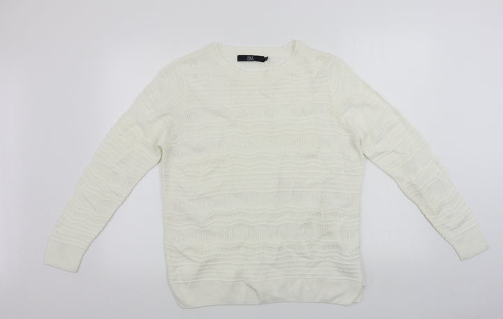 ISLE Womens Ivory Pullover Jumper Size L