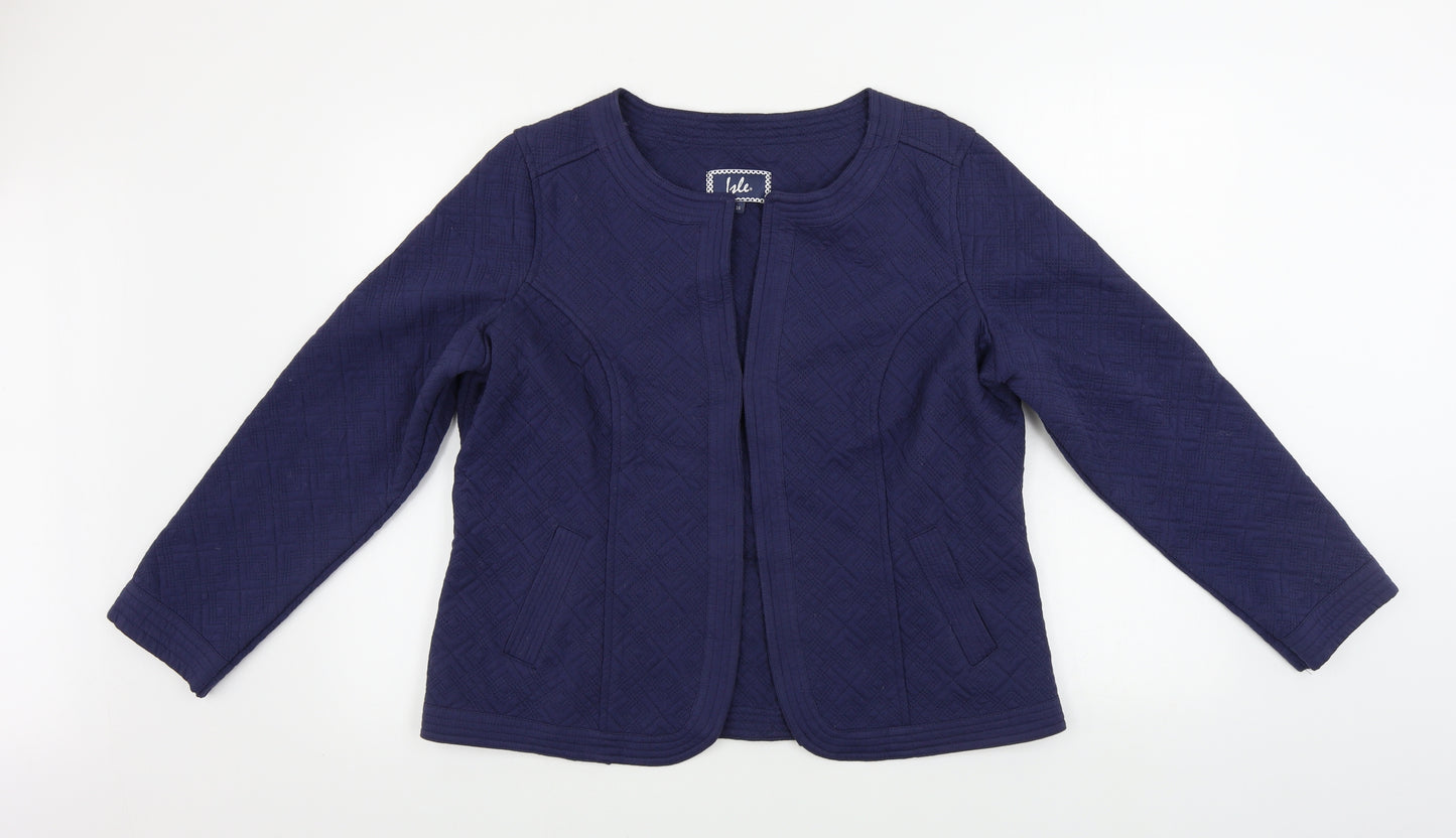 hle  Womens Blue   Jacket Coat Size 16