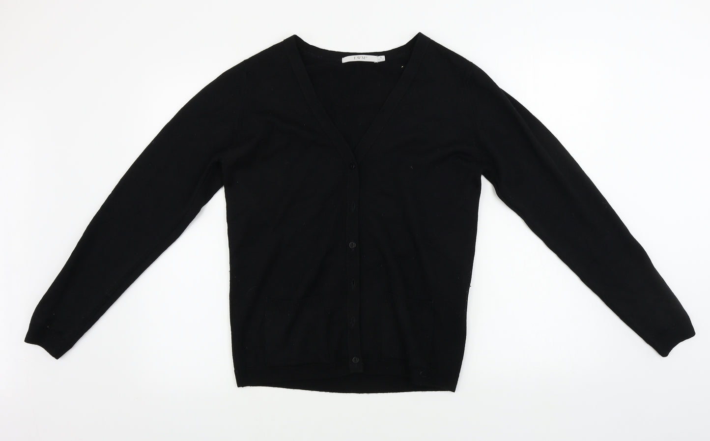EWM Womens Black   Cardigan Jumper Size S