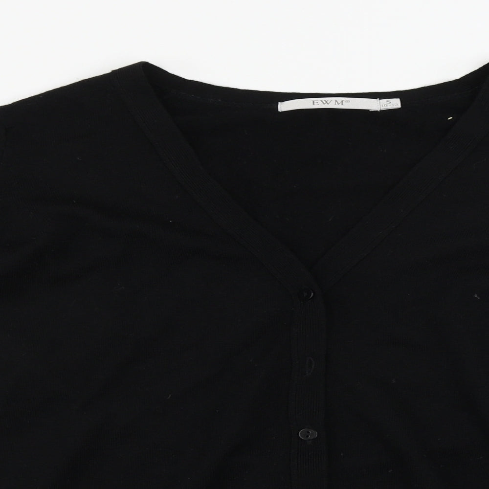 EWM Womens Black   Cardigan Jumper Size S