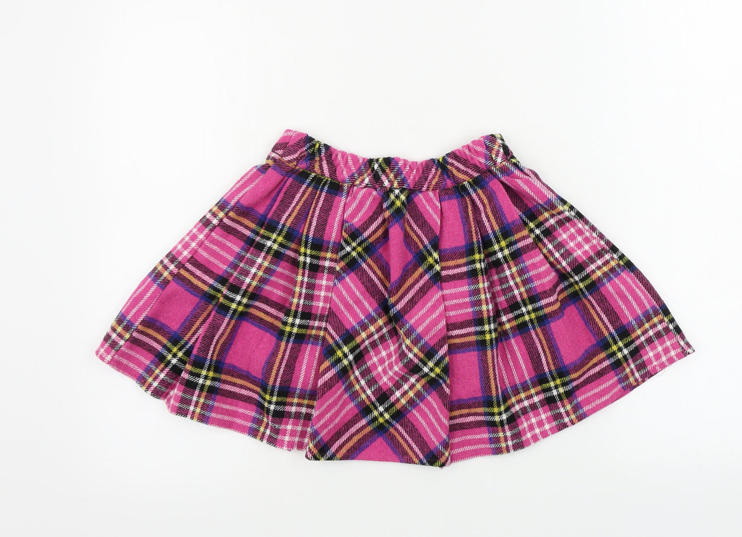 TU Girls Pink Check  A-Line Skirt Size 8 Years