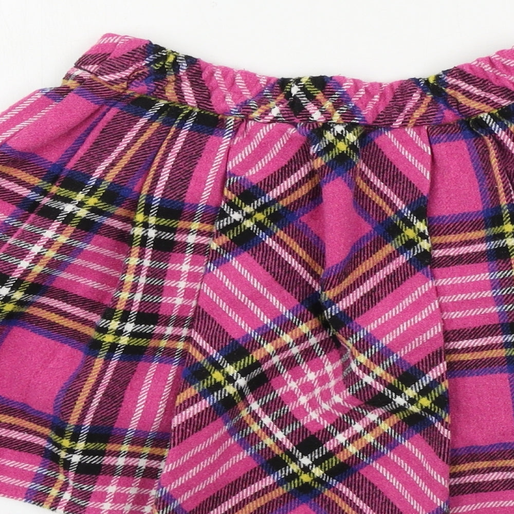 TU Girls Pink Check  A-Line Skirt Size 8 Years
