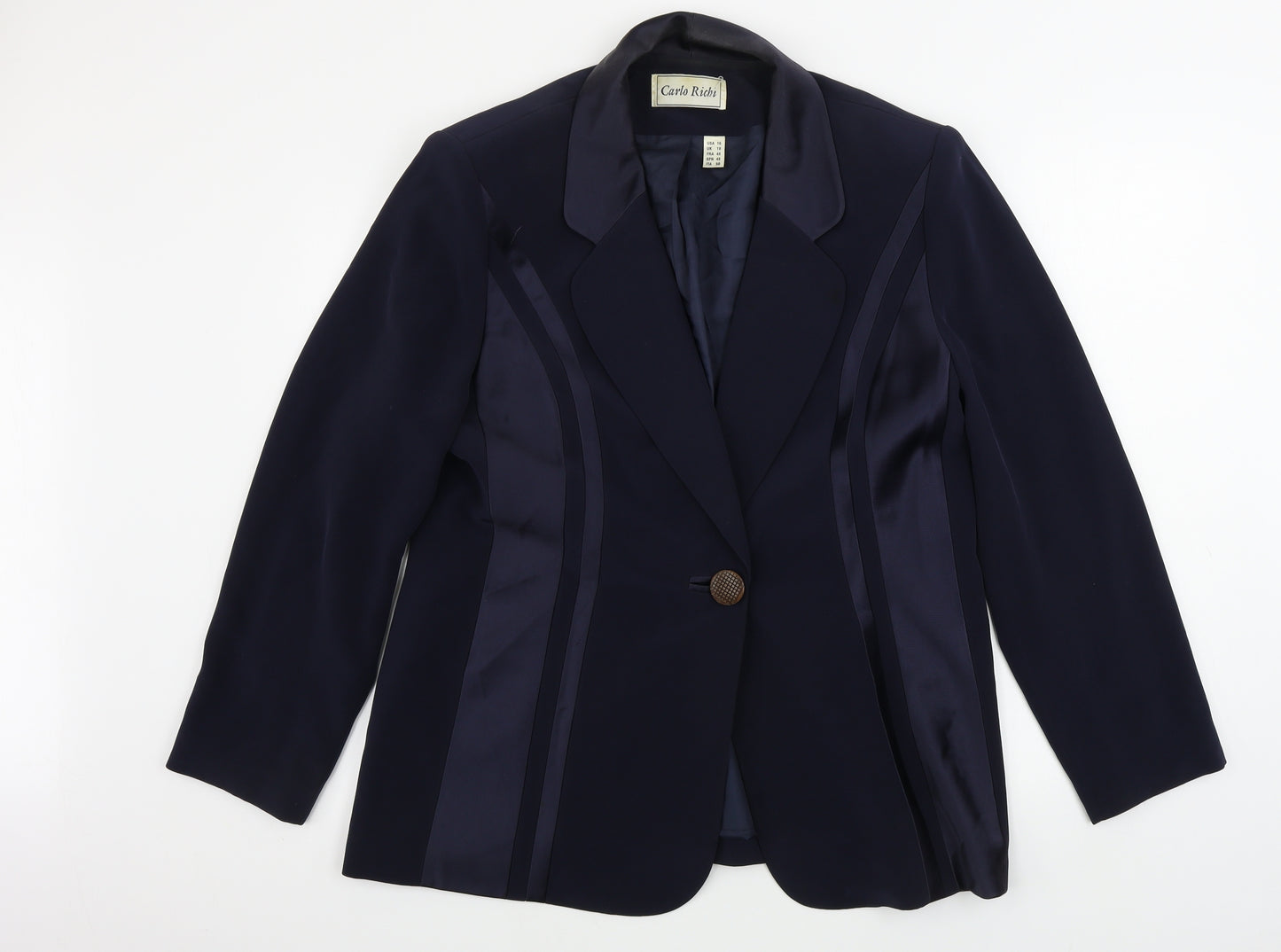 carlo richi  Womens Blue   Jacket Blazer Size 18
