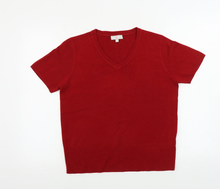 Key West Womens Red Pullover Jumper Size 14