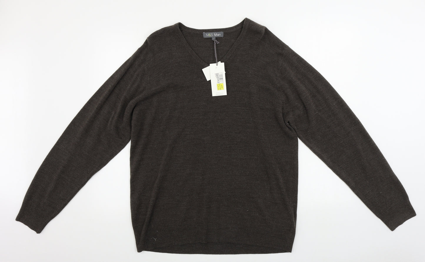 Marks and Spencer  Mens Brown   Pullover Jumper Size L