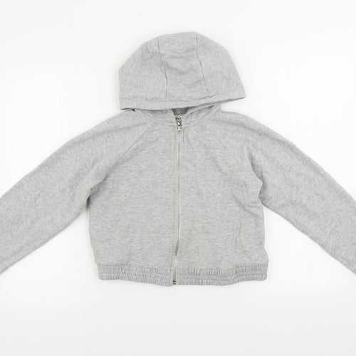 M&Co Girls Grey   Full Zip Hoodie Size 11-12 Years