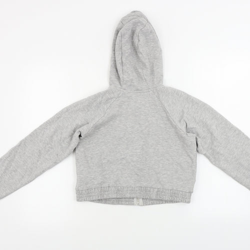 M&Co Girls Grey   Full Zip Hoodie Size 11-12 Years