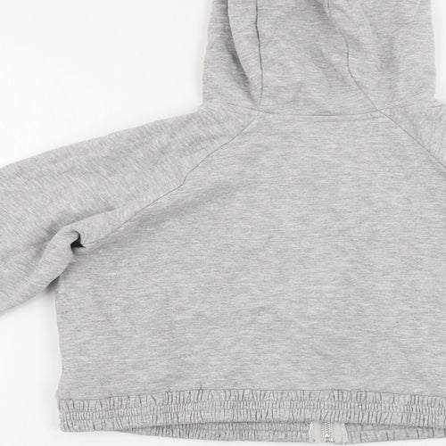 M&Co Girls Grey   Full Zip Hoodie Size 11-12 Years