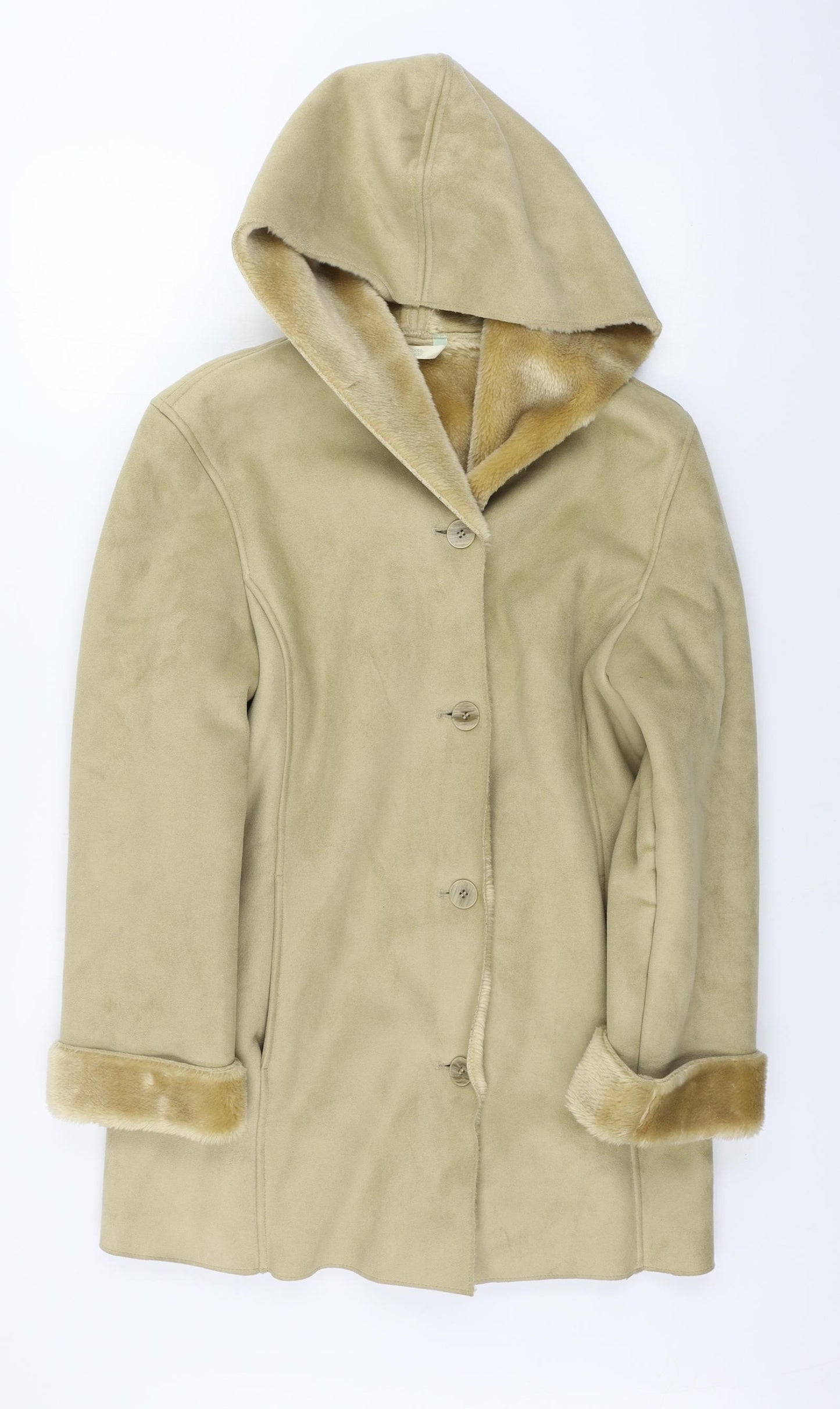 Marks and Spencer  Womens Beige   Jacket Coat Size 8