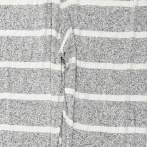 Marks and Spencer  Womens Grey Striped  Trousers  Size 16 L25 in