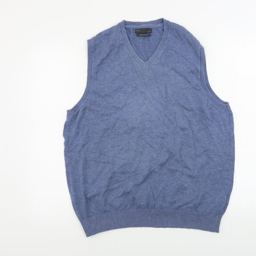 Marks and Spencer  Mens Blue   Vest Jumper Size L
