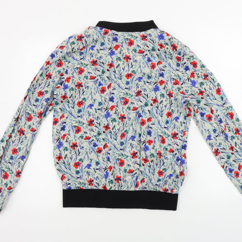 Papaya  Womens Grey Floral  Jacket Coat Size 12