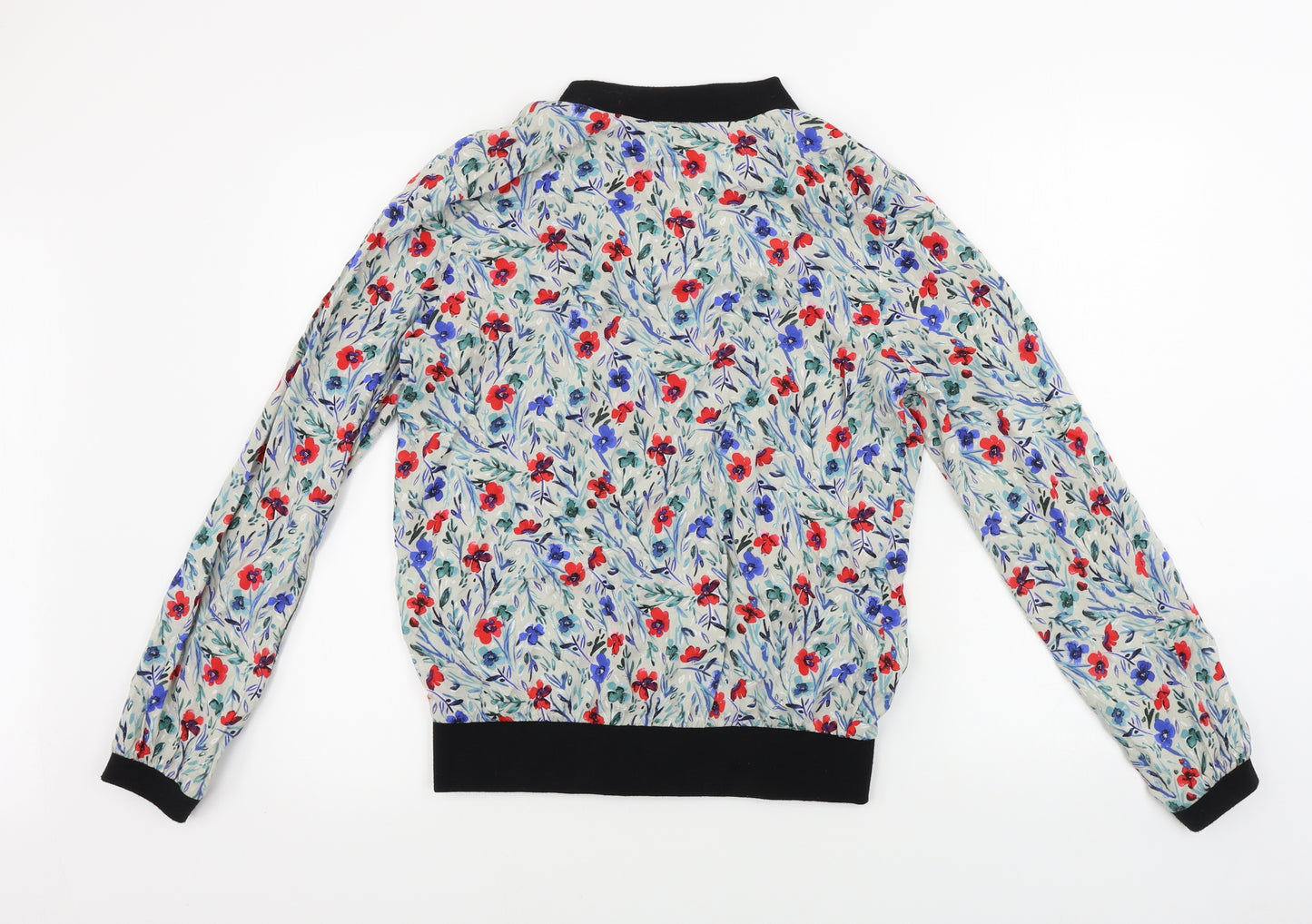 Papaya  Womens Grey Floral  Jacket Coat Size 12