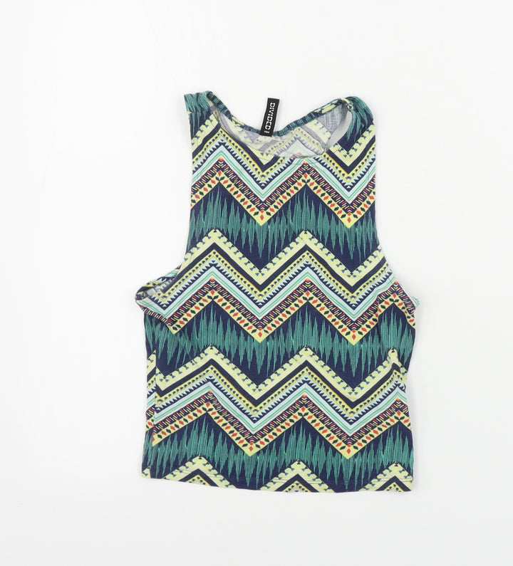 H&M  Womens Green Geometric  Basic Tank Size XS