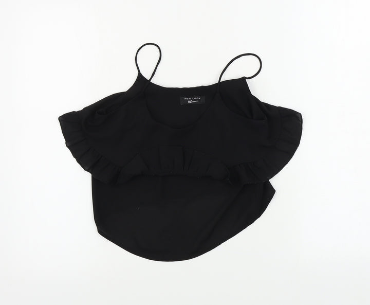 New Look Girls Black Basic Blouse Size 11 Years