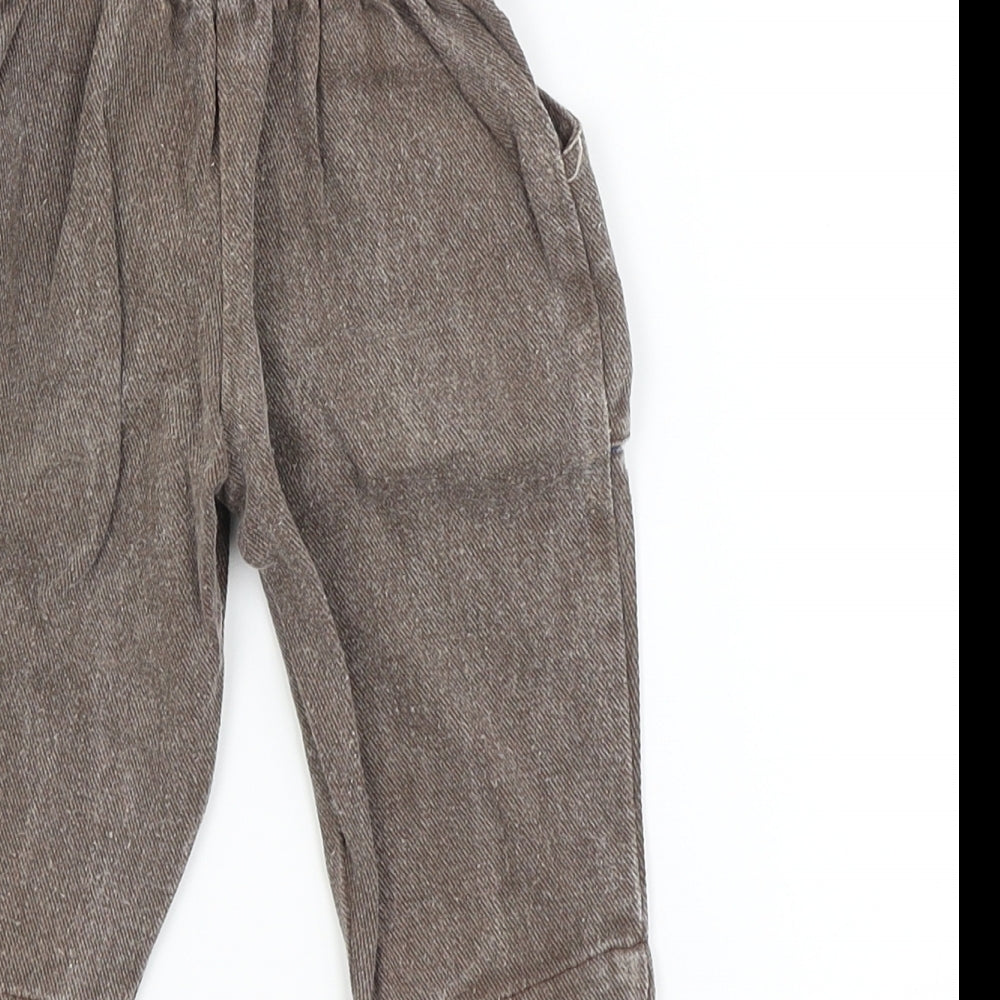 koochy koo Boys Brown   Capri Trousers Size 0-3 Months
