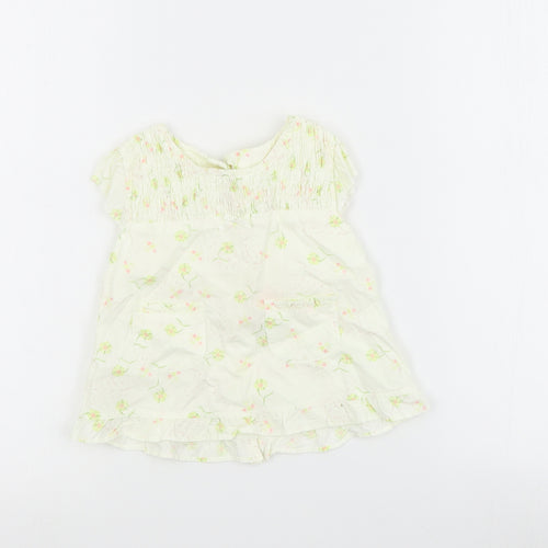 Mini mode Boys Yellow Floral  Basic Casual Size 2-3 Years