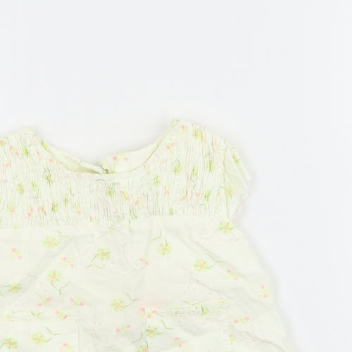 Mini mode Boys Yellow Floral  Basic Casual Size 2-3 Years