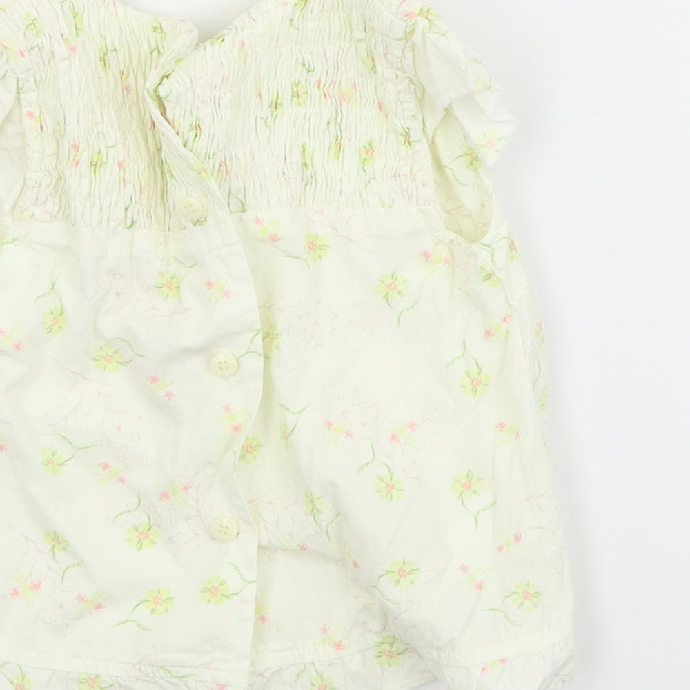 Mini mode Boys Yellow Floral  Basic Casual Size 2-3 Years