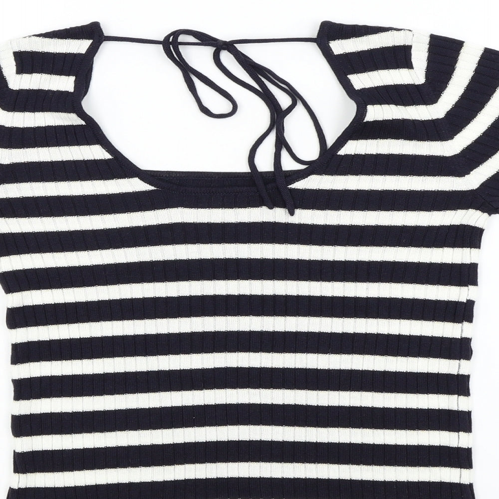 NEXT Womens Multicoloured Striped  Basic Blouse Size 8