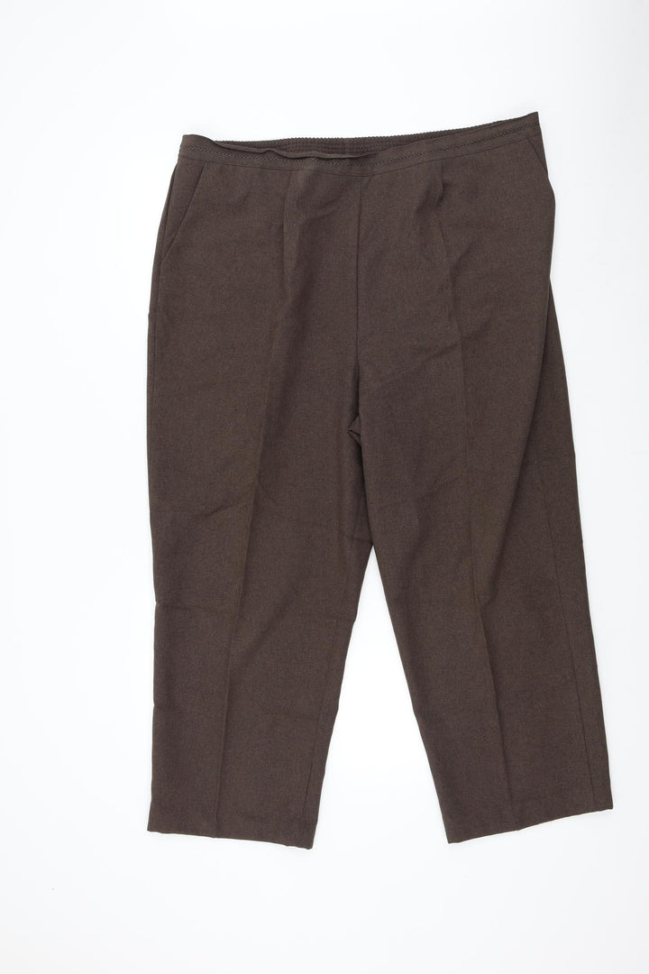 BM Womens Brown Trousers Size 20 L25 in