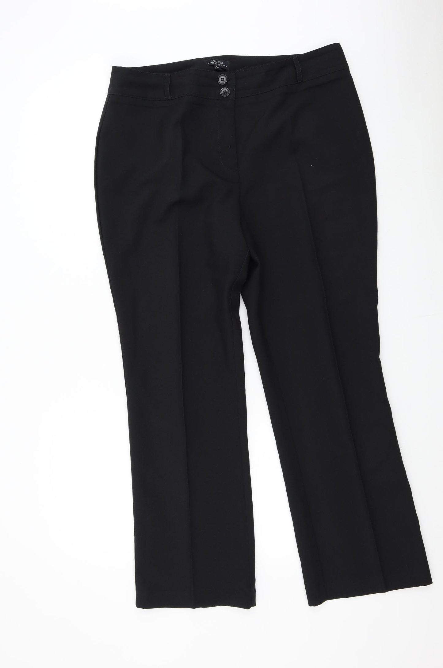 Matalan Womens Black   Trousers  Size 14 L28 in