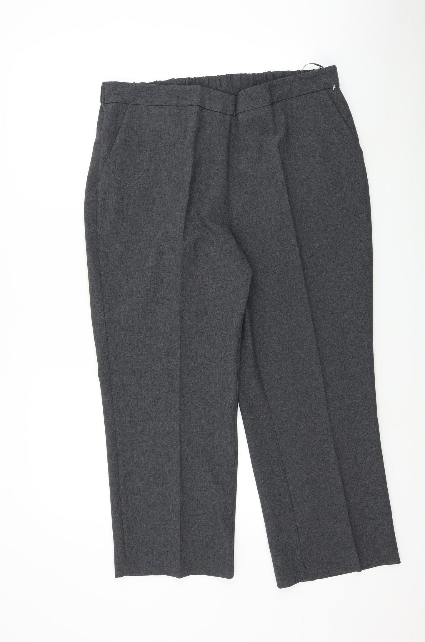 Bonmarché Womens Grey   Trousers  Size 16 L25.5 in
