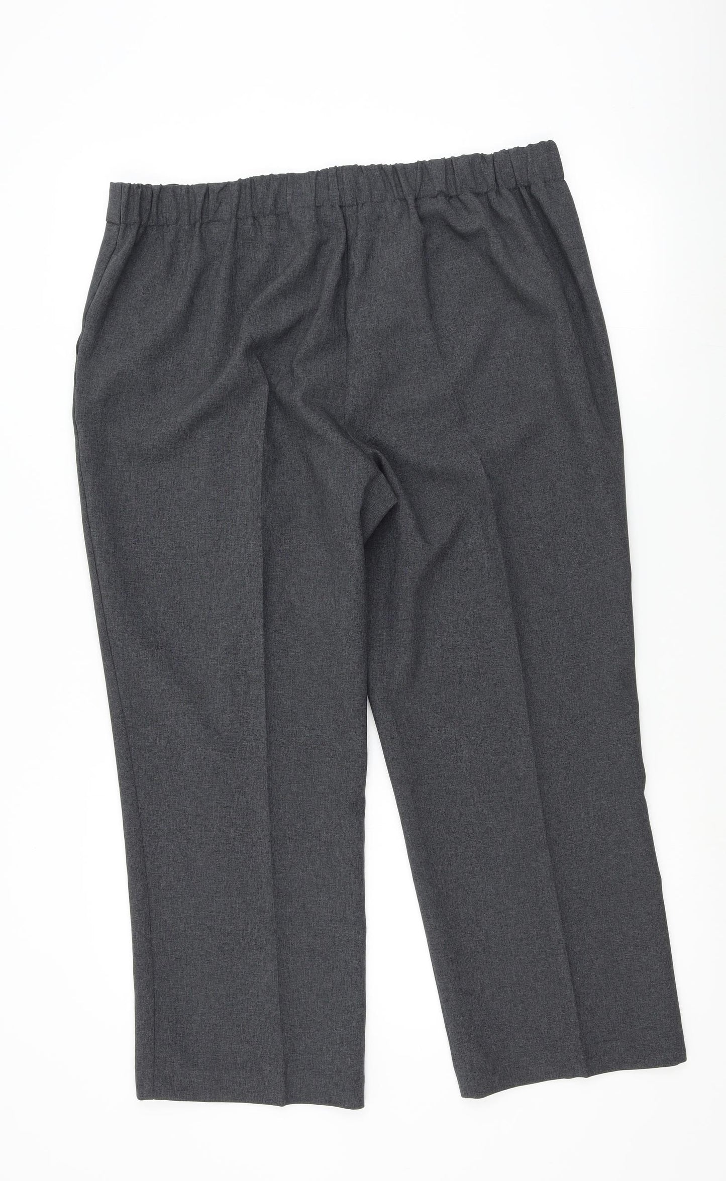 Bonmarché Womens Grey   Trousers  Size 16 L25.5 in