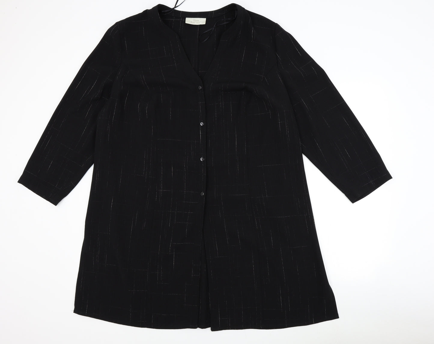 Anne Harvey Womens Black   Basic Blouse Size 20