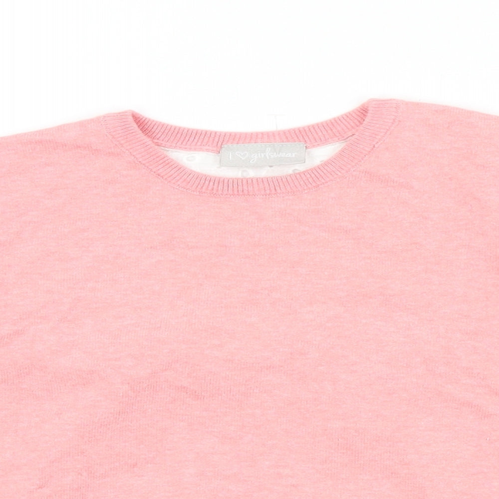Matalan Girls Pink   Pullover Jumper Size 7 Years