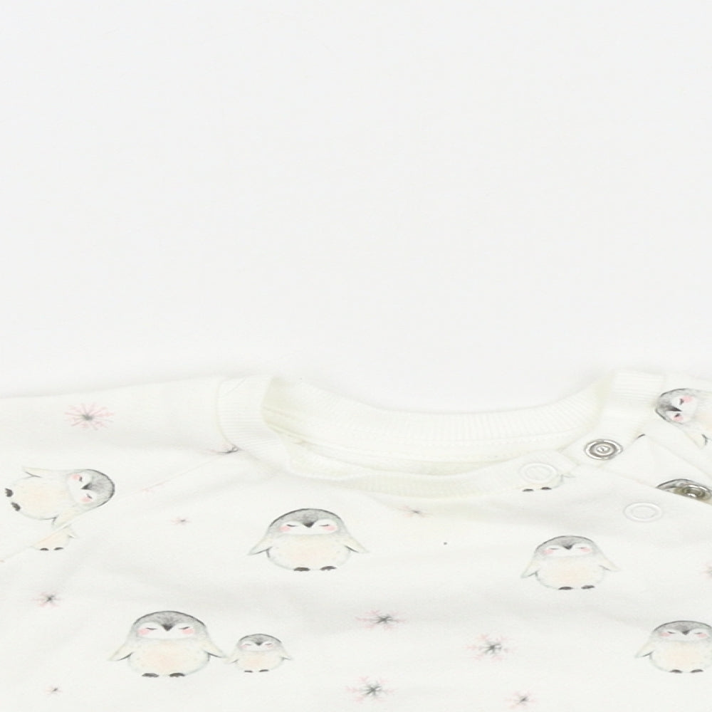 Primark Baby White   Pullover Jumper Size 6-9 Months