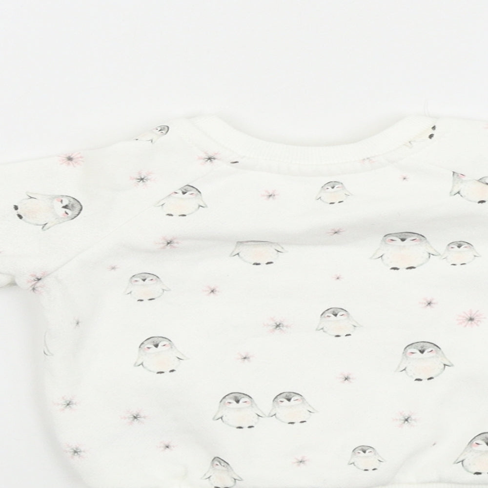 Primark Baby White   Pullover Jumper Size 6-9 Months