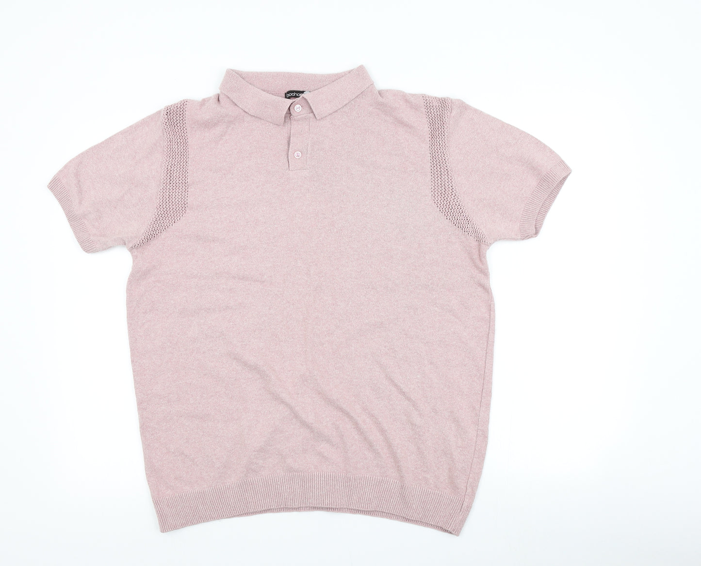 boohooMAN Mens Pink   Pullover Jumper Size L